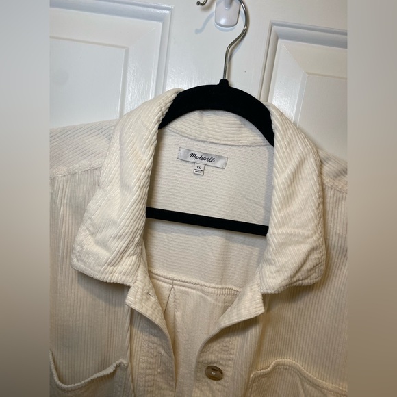 Madewell Corduroy Kentwood Oversized Shirt-Jacket in Lighthouse Size XL - Picture 8 of 9